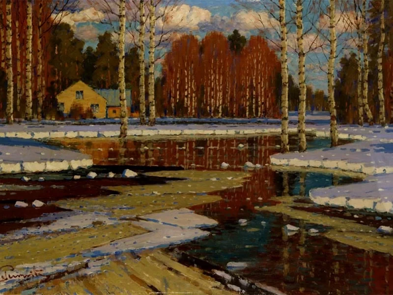 1872-Vilhelms Kārlis Purvītis - Primavera marzo
